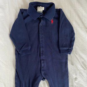 Polo Ralph Lauren Baby Coverall in Navy, 12M